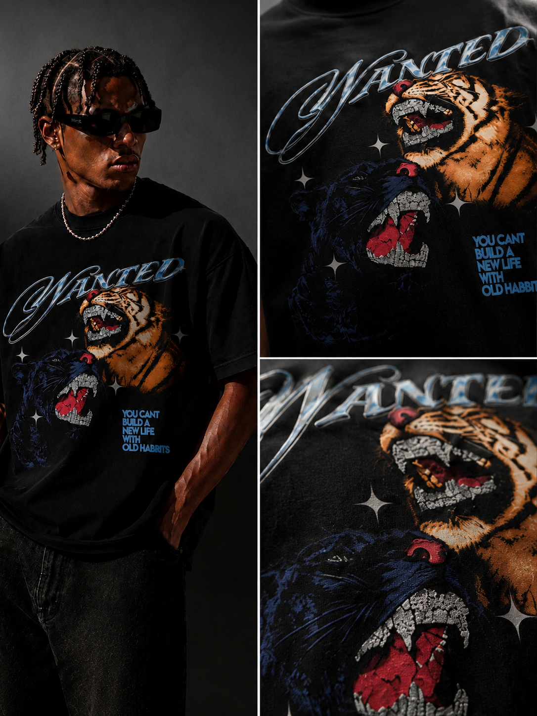 Twin Predators Oversized Tee