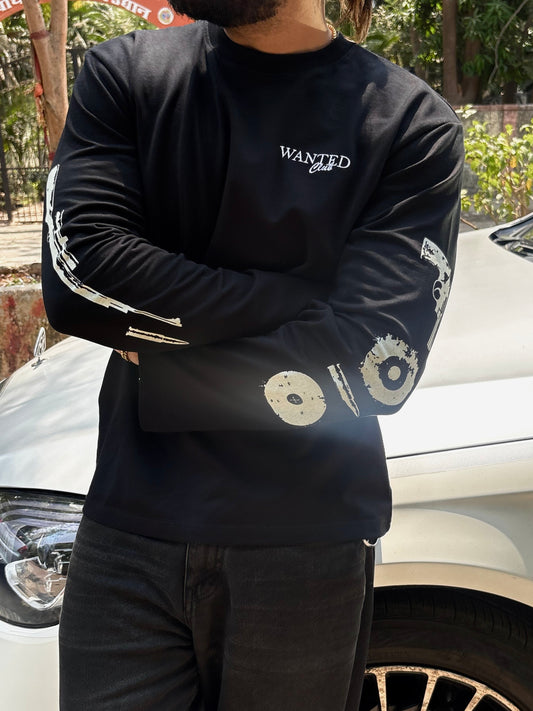 POWER FULL SLEEVES ZIPPER TEE