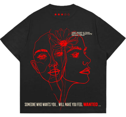 "Every Face Wears A Mask" OVERSIZED 240GSM TEE