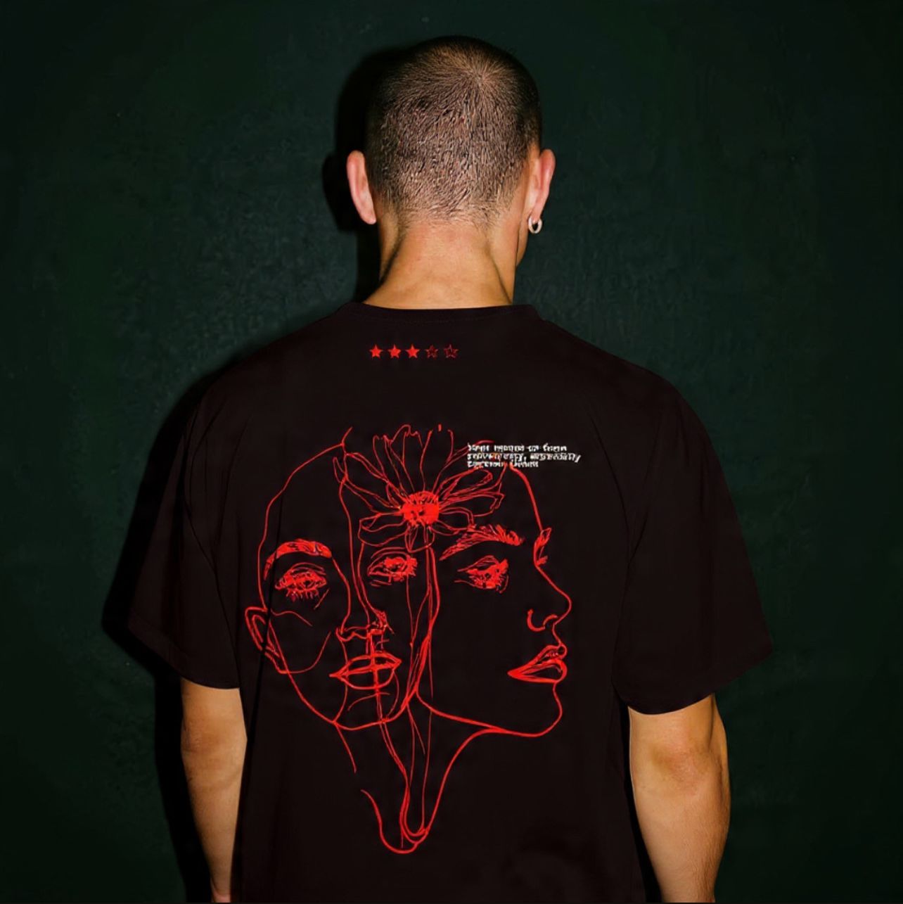 "Every Face Wears A Mask" OVERSIZED 240GSM TEE