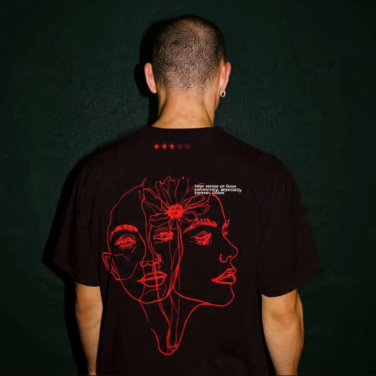 "Every Face Wears A Mask" OVERSIZED 240GSM TEE